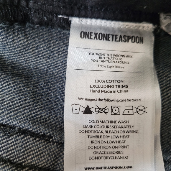 0ne Teaspoon Rollers Shorts jeans - Picture 8 of 11